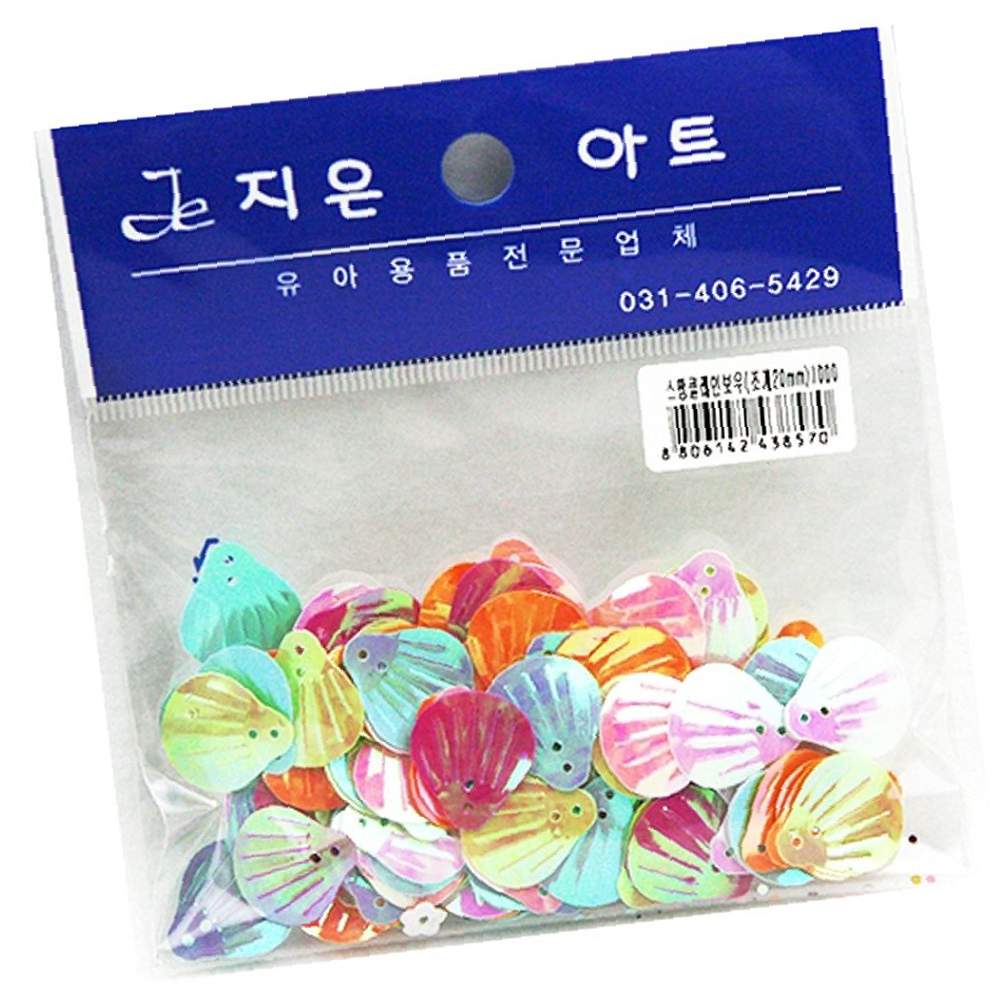 스팡클 레인보우 조개 공예 비즈 꾸미기