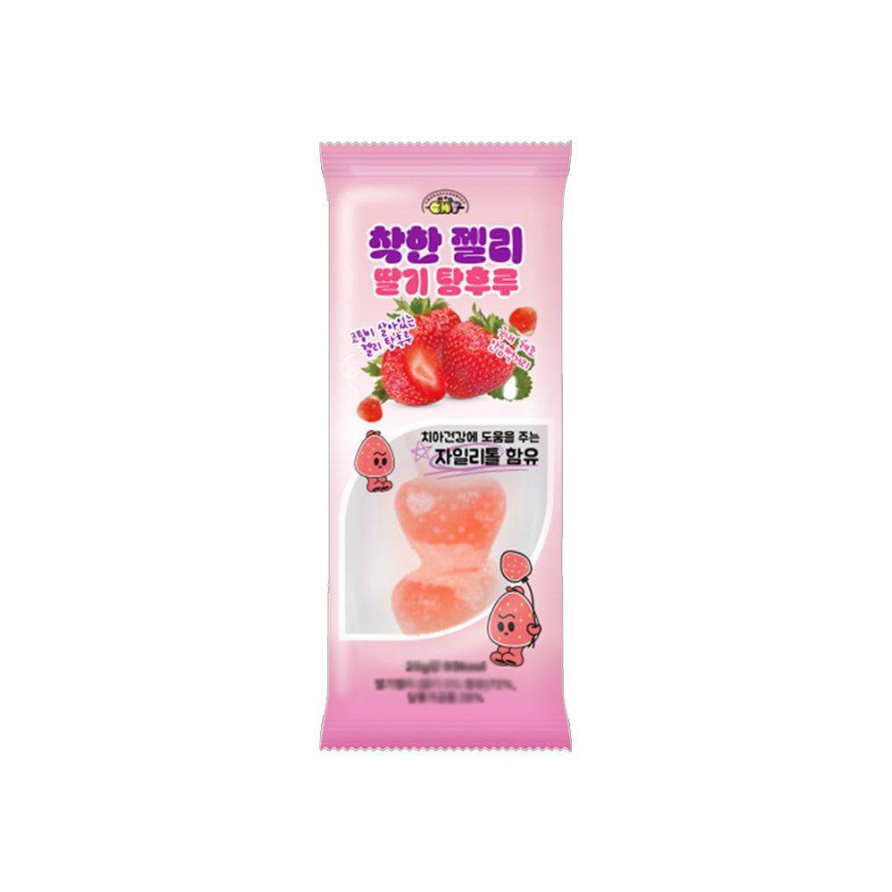 착한젤리 딸기탕후루 디저트간식 25g x 12개