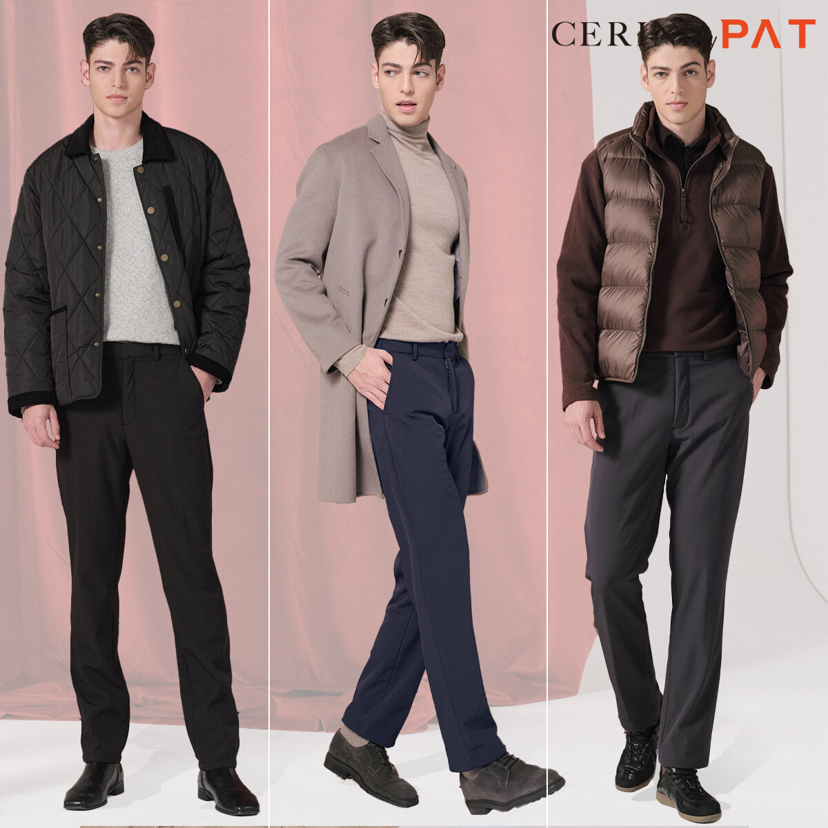 CERINI by PAT CERINI by PAT 24FW 남성 보아퍼 방풍팬츠 3종
