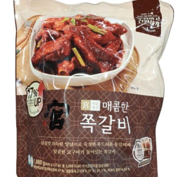 궁 매콤한 쪽갈비 940g X 2입 냉장배송 1 88kg 2개