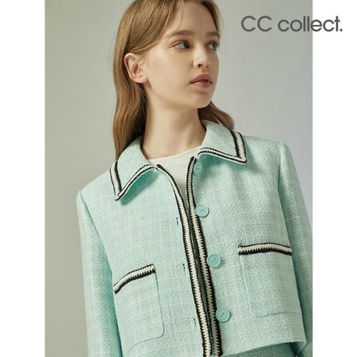 씨씨콜렉트 CC콜렉트 SET-UP 트위드 크롭 자켓 MT C231MSF212
