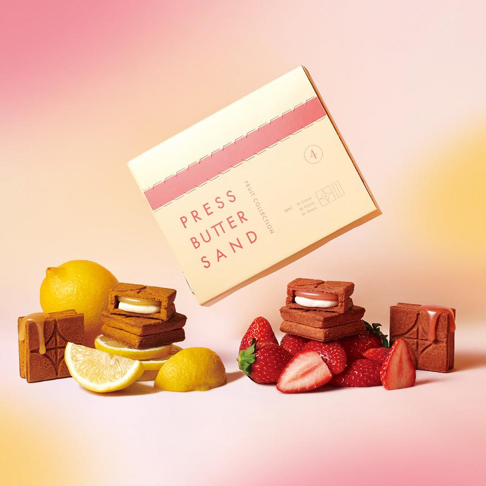 BAKE THE ONLINE 베이크디온라인 버터 샌드 후르츠 콜렉션 4피스 4팩
