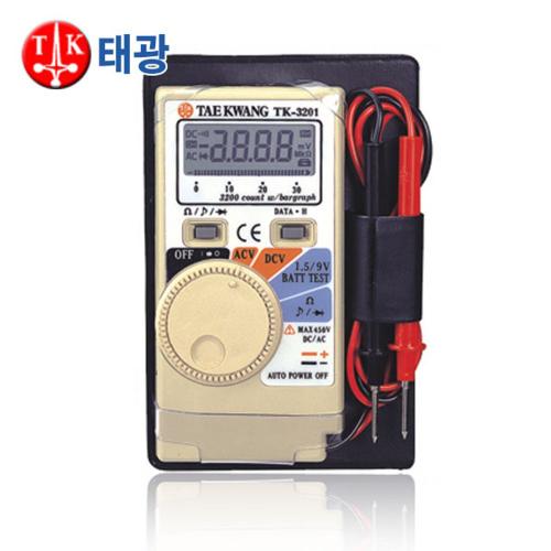 태광전자 태광전자-전문가용디지털포켓테스터기 500V 테스타기 전압 전기 멀티 TK-3201