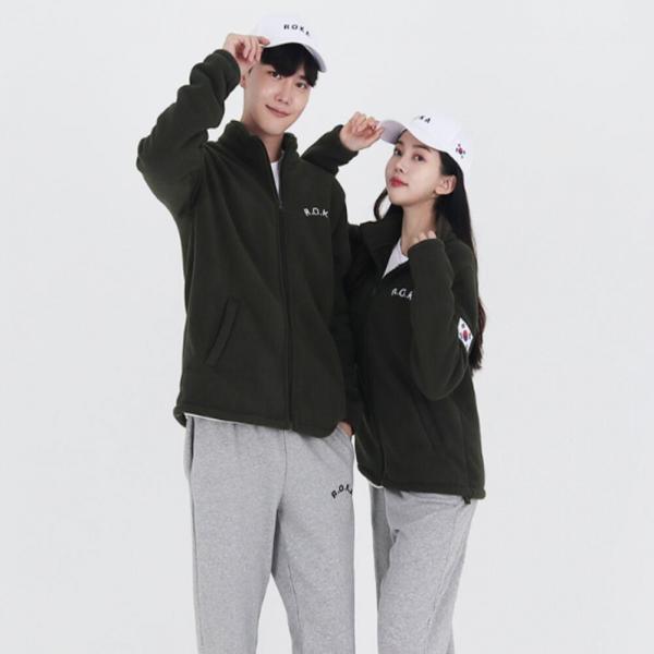 남녀 커플 ROKA 코리아 보아털 후리스