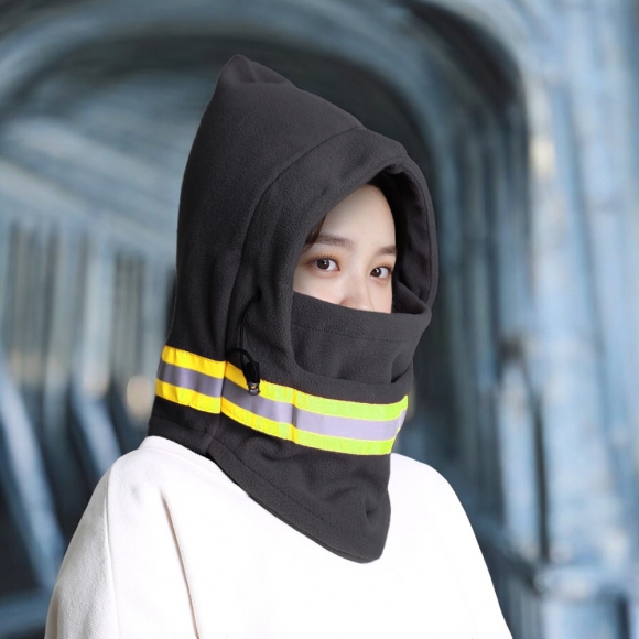 안전 반사띠 윈터 바라클라바 카키 넥워머 따뜻 방한