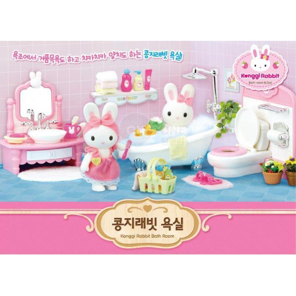 소꼽놀이 엄마놀이 콩지래빗 욕실 역할놀이세트 조카선물 소꼽놀이세트