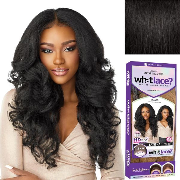2805786 가발 인모 내츄럴 자연스러운 연출 Sensationnel WHAT LACE 13x6 Wigs - Cloud 9 Synthetic Hair H