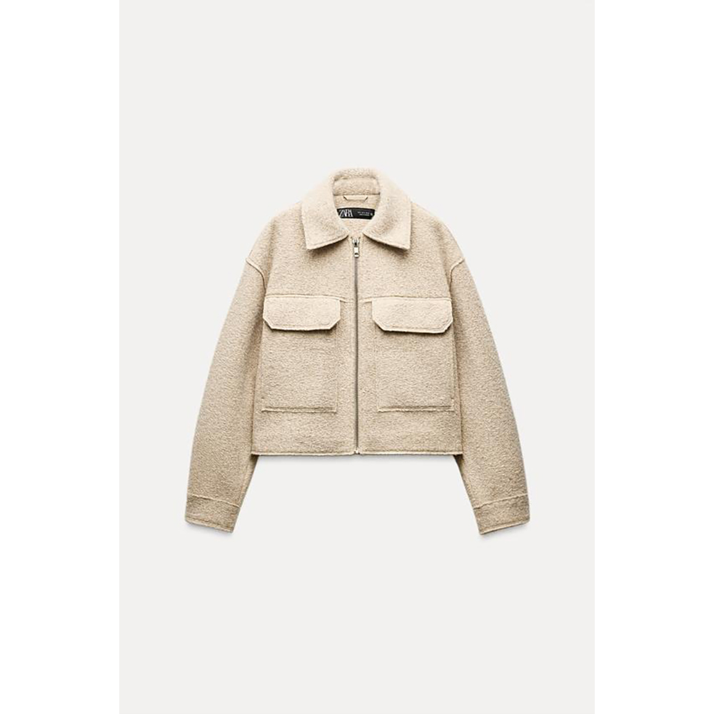 자라 자라 ZARA 부클레 숏 자켓