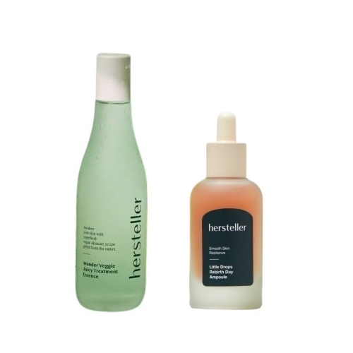 허스텔러 원더 베지 쥬시 트리트먼트 에센스 150ml + 리틀 드롭스 리벌스 데이 앰플 45ml