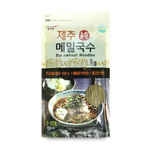 효자원식품 효자원 제주 순 메밀국수 500g 2개