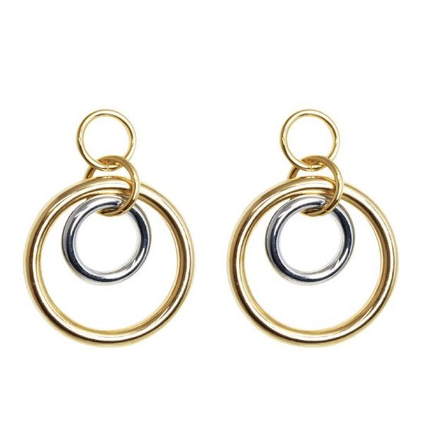 엠엠디 Round bold ring earrings