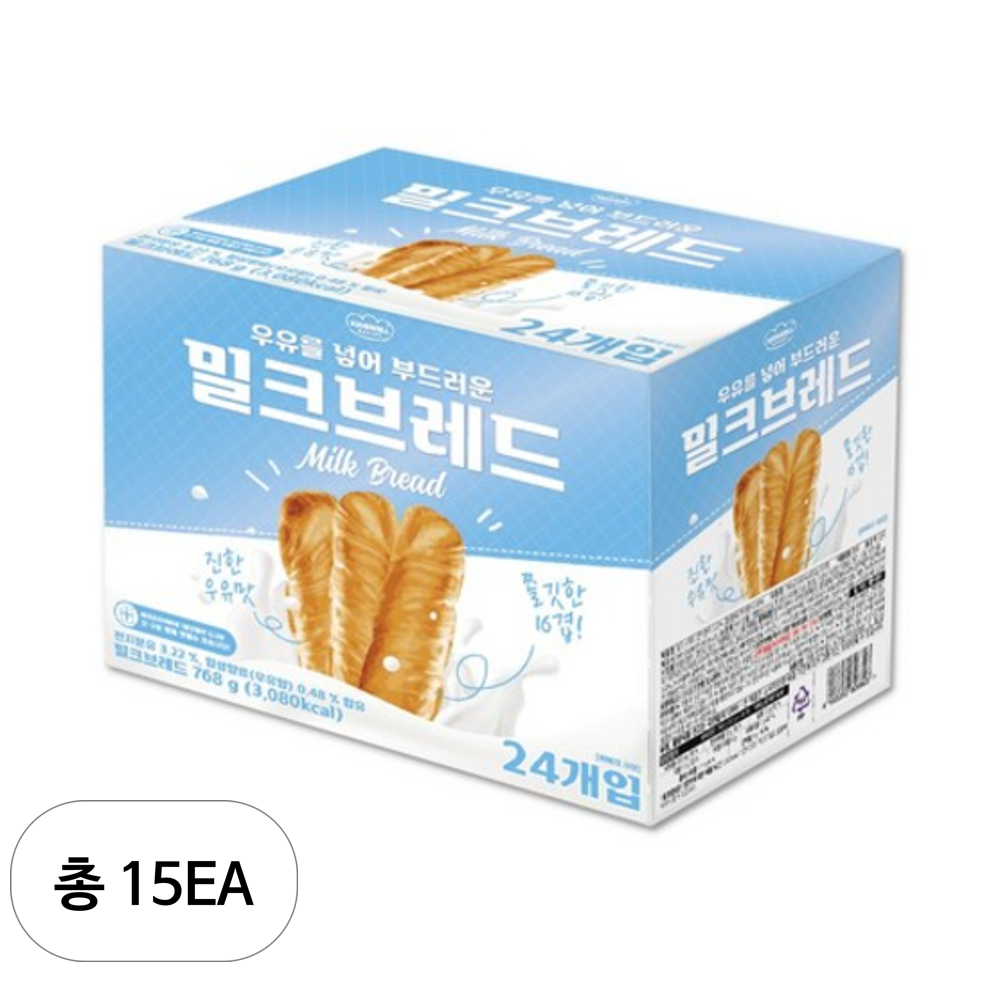 키즈웰 키즈웰 밀크 브레드 768g 15박스