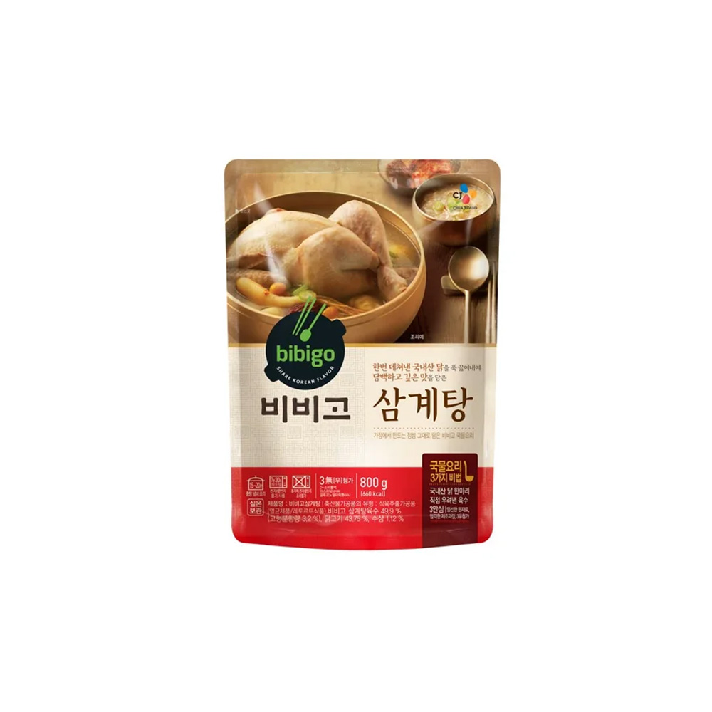 CJ제일제당 비비고 원하프비비고삼계탕 800G씨제이 800g 1개