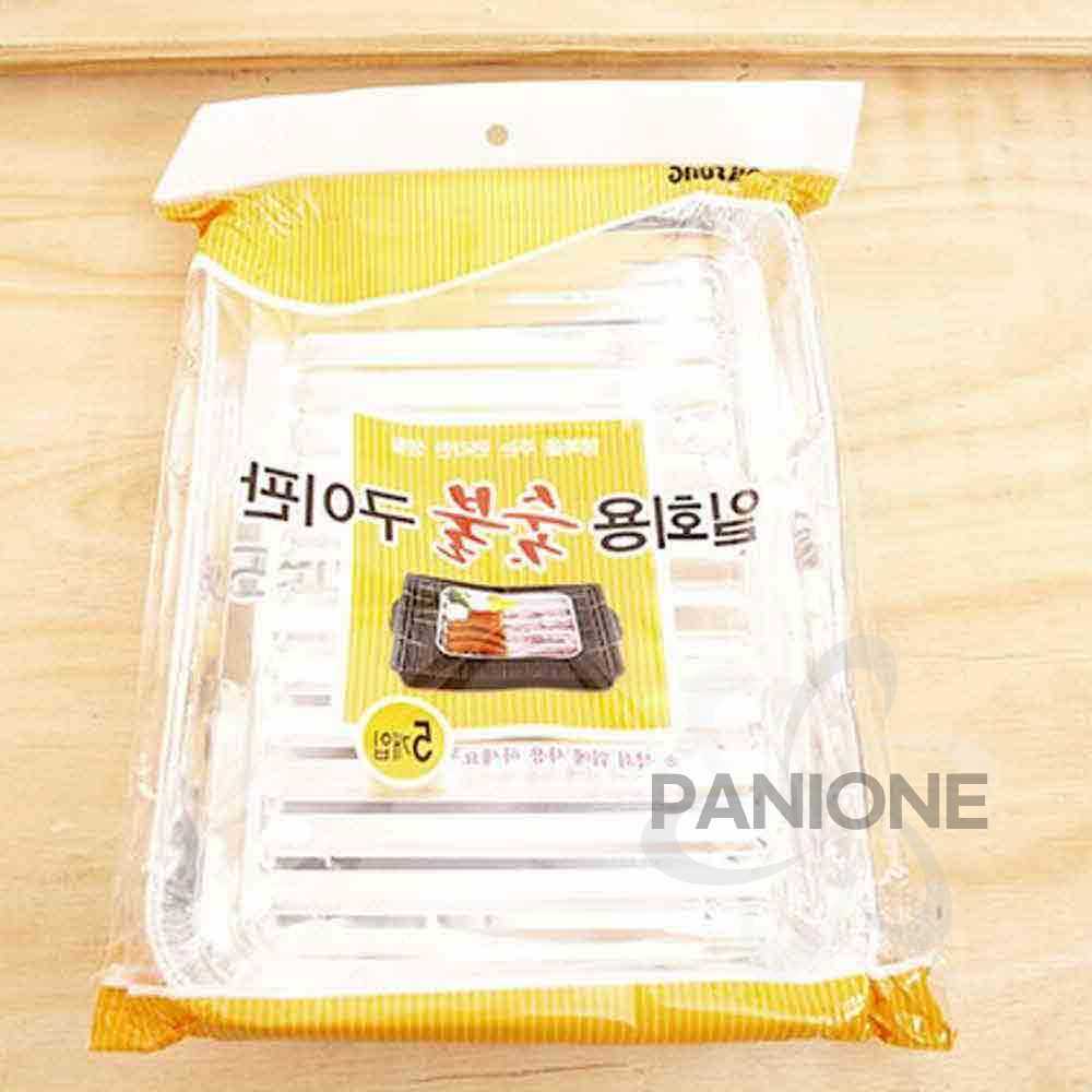일성산업 일회용 숯불 은박 구이판 5P 캠핑 김치 바베큐 고기 불판 1개