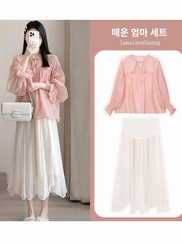 임산부 봄옷 베이비돌 상의 패셔너블하고 달콤하고 스타일리쉬한 스 830N1578972