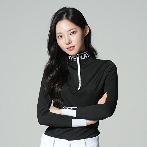 제이엘리 여성 골프웨어 레터링 반목 긴팔 골프티셔츠 S 55