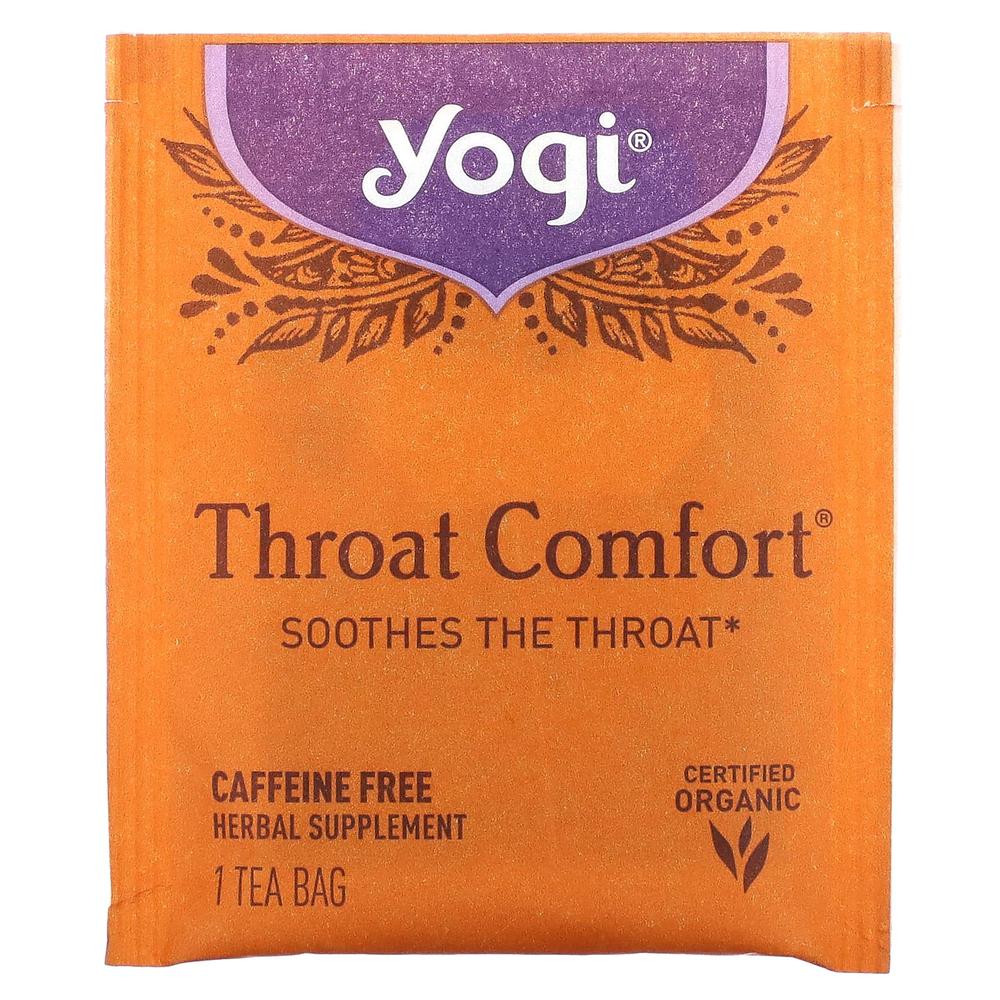 Yogi Tea 기관지 건강 관리 스로트 컴포트 허브 티 무카페인 36g 16개입