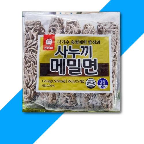 천일식품 사누끼 메밀면 250g x5입 1 25KGx6개 냉동메밀면 냉동면 즉석식품 분식재료
