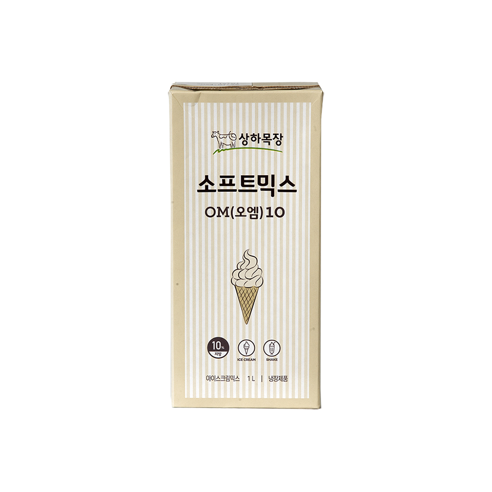 매일유업 상하목장 씨에이치푸드 매일유업 상하목장 소프트믹스 OM10 1L 소프트아이스크림 유기농 냉장 아이스박스무료포장 4개