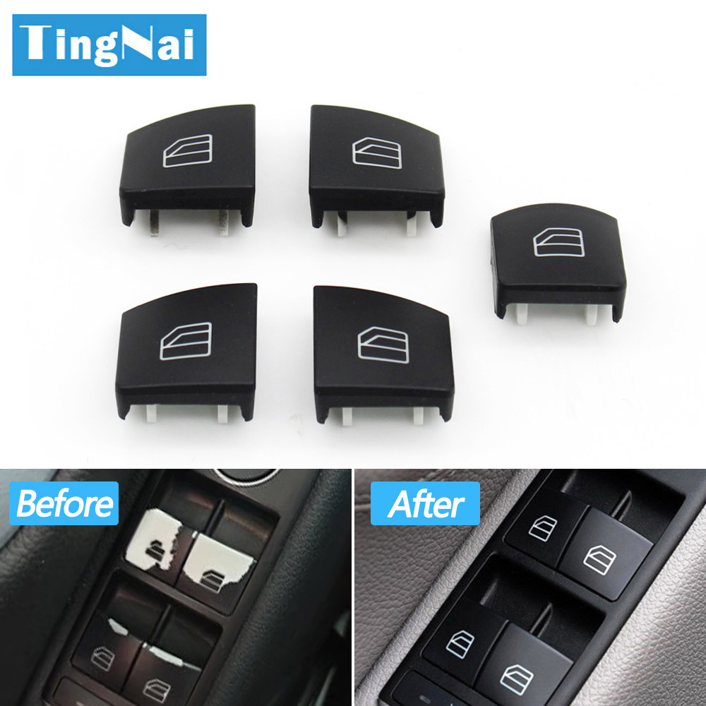 윈도우 스위치자동차 창문 스위치 단추 커버 캡 교체 메르세데스 호환 벤츠 호환 A B C E GLK GLA CLA W176