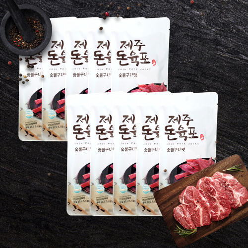 고려식품 고려식품 고려식품 제주돼지 돈육포 80g x 10개 숯불구이맛 돼지고기