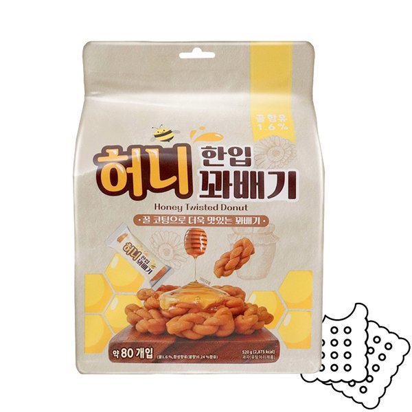 한입 허니 꽈배기 520g 1개