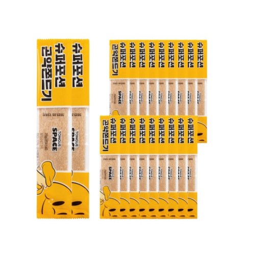풍년식품 텅스페이스 슈퍼포션 곤약쫀드기 25g x 50봉 벌크포장 3박스