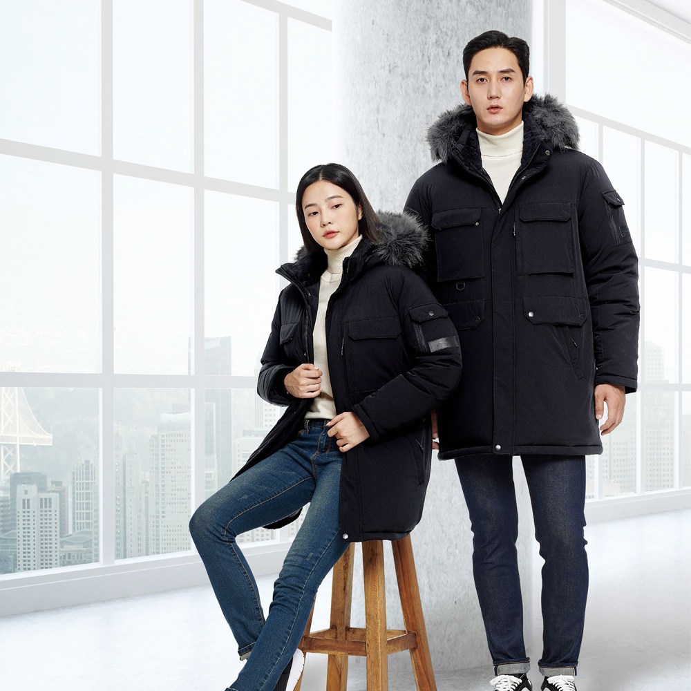 티뷰크 티뷰크 방한작업복 동계작업복 스판 오리털 파카 MK-4075