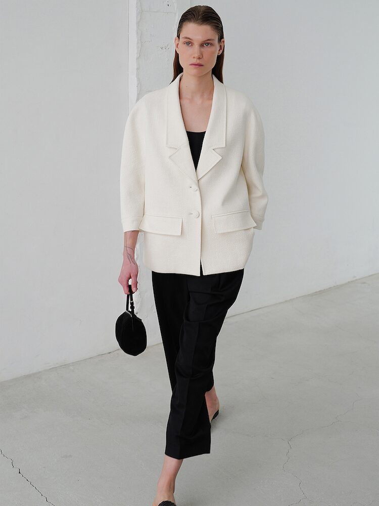 로웨 로웨 Classic cotton blended tweed Jacket
