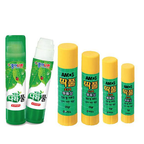 아모스 초강력 고체풀 딱풀 15g 20개입