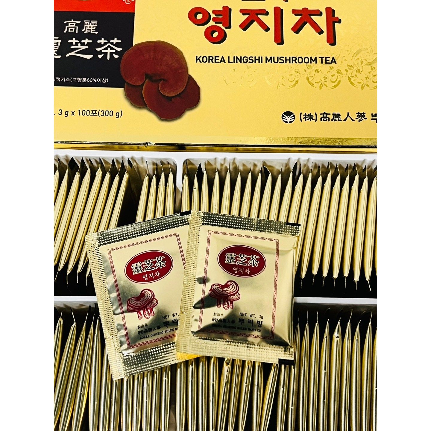 뿌리방 고려 영지차 100포 영지 다이어트 건강차식품 부모님명절선물세트