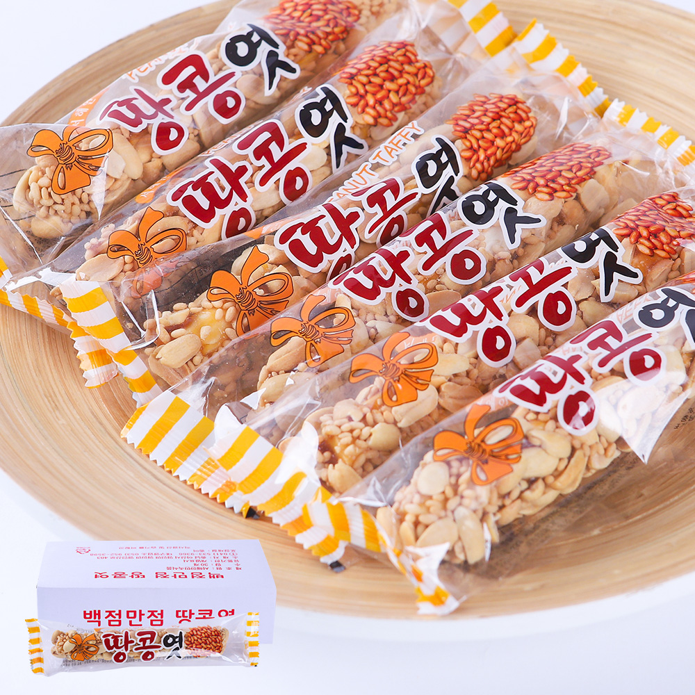 서해안민속 땅콩엿 30g 30입 주전부리 옛날 전통 추억의 부모님 선물 명절 대용량 과자 간식
