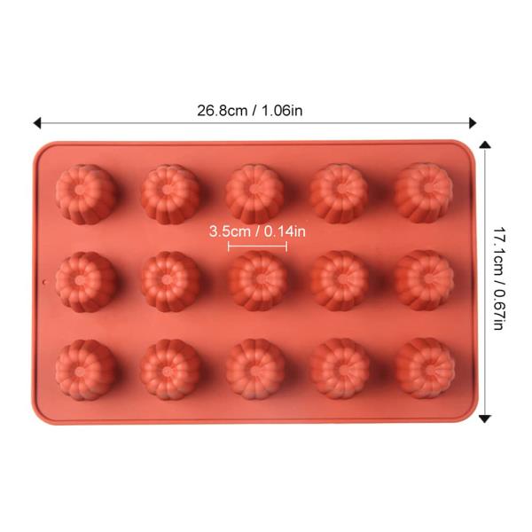 케익판 Canele 실리콘 몰드 붙지 않는 캔 케이크 팬 머핀 컵케이크 베이킹 트레이 푸딩 도구 1 구