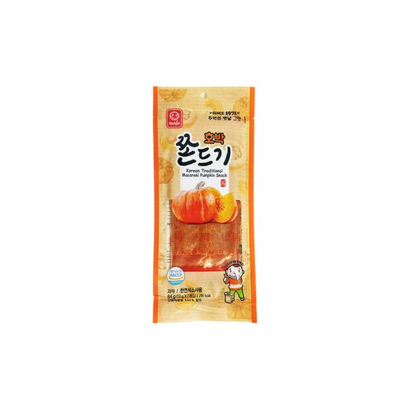 UNKNOWN UNKNOWN 한진 호박 쫀드기 84g 개별포장 추억의간식