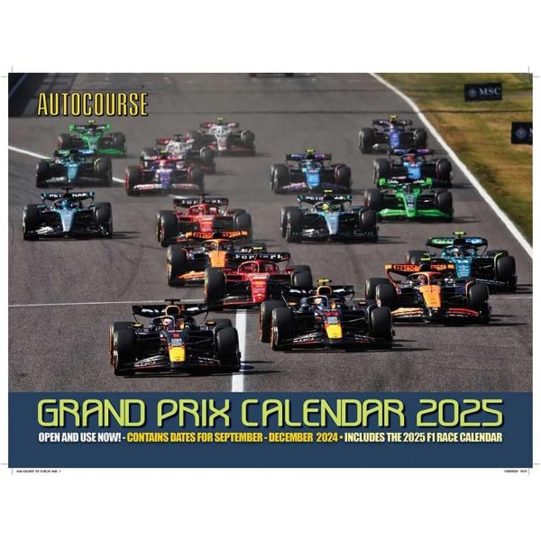 2957280 2025년 달력 오토 코스 F1 그랑프리 벽걸이