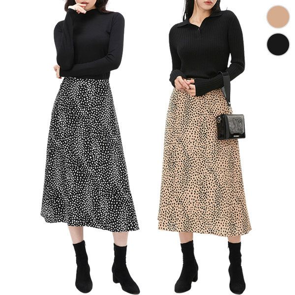 체이스컬트 ALL OVER 플레어 SKIRT