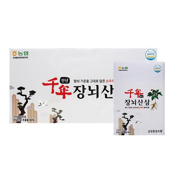 금산홍삼조합 천년장뇌산삼 70mlX30포