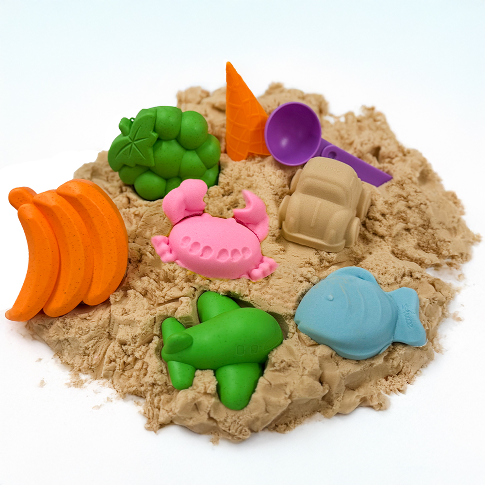 키즈망고 모래놀이 망고샌드 과일 상상놀이 샌드 2kg 몰드 3가지