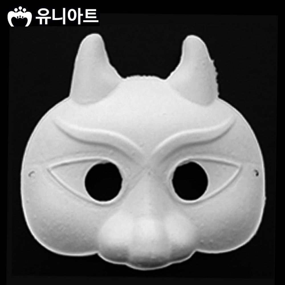 유니아트 종이탈 반가면 5개입 11 금도깨비탈 종이가면 얼굴가면 종이탈 파티가면 파티탈 하얀가면 코