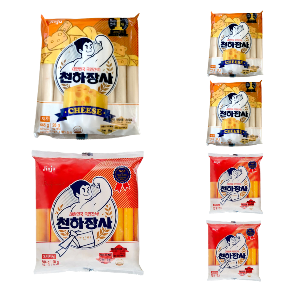 진주햄 진주햄 천하장사 소시지 오리지날 504g 3개 치즈 소시지 448g 3개 총 6개 스피드마트