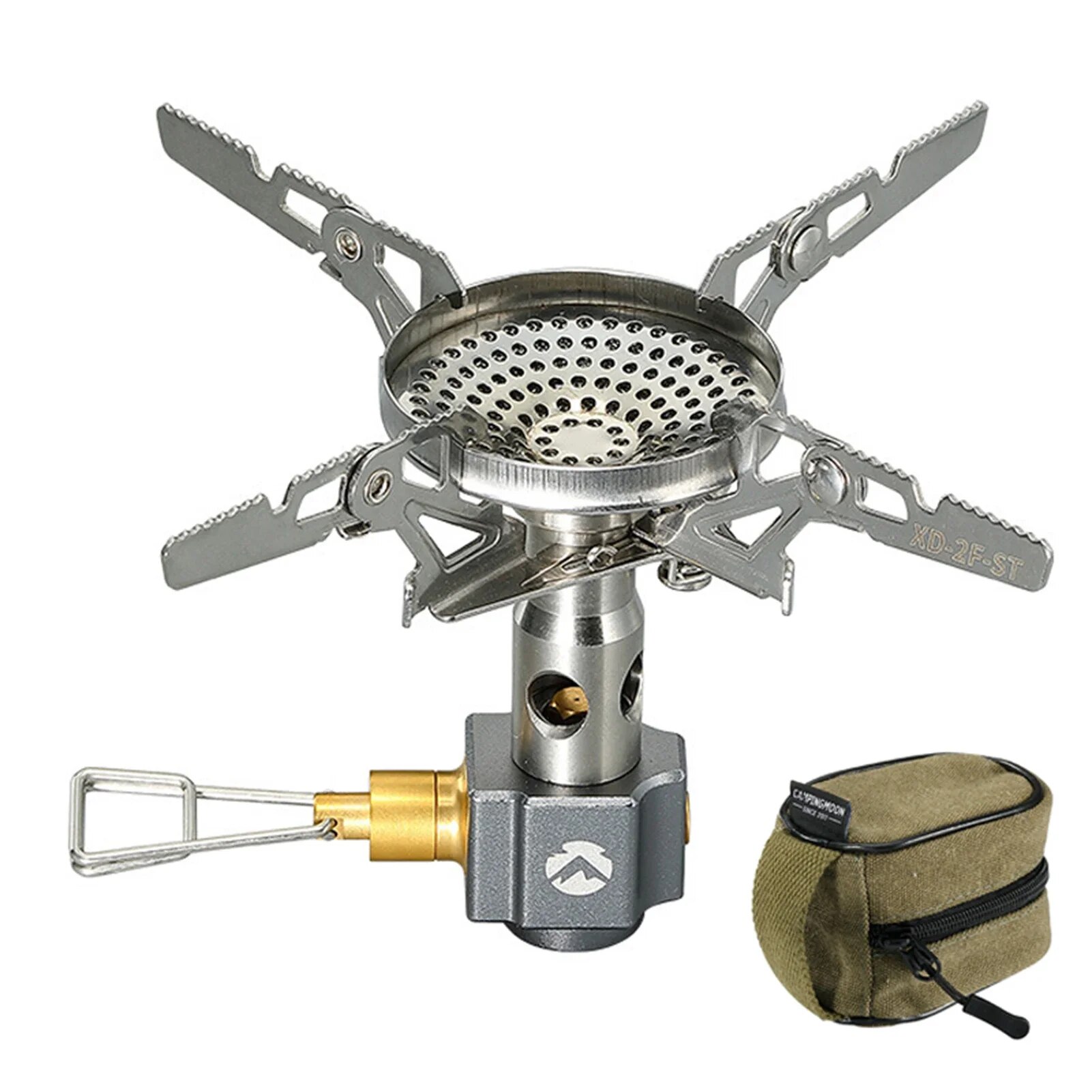 Campingmoon 압력 안정화 분리형 접이식 휴대용 미니 캠핑 배낭 가스 스토브 XD-2-NE 3300W
