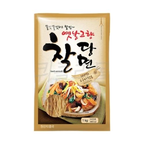 옛날 고향 찰 당면 1KG 진미 1개