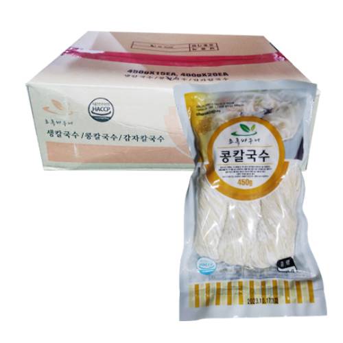 초록바구니 생콩칼국수 1박스 15개 450g