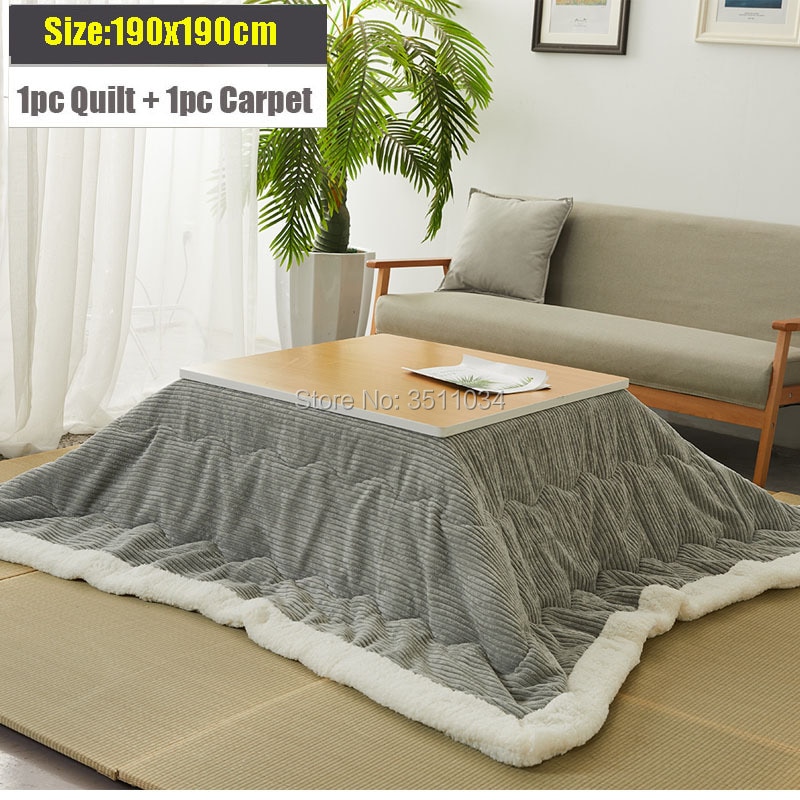 코타츠 겨울 이불 담요 일본 난방 테이블용 부드러운 코튼 Funto 1PC 카펫