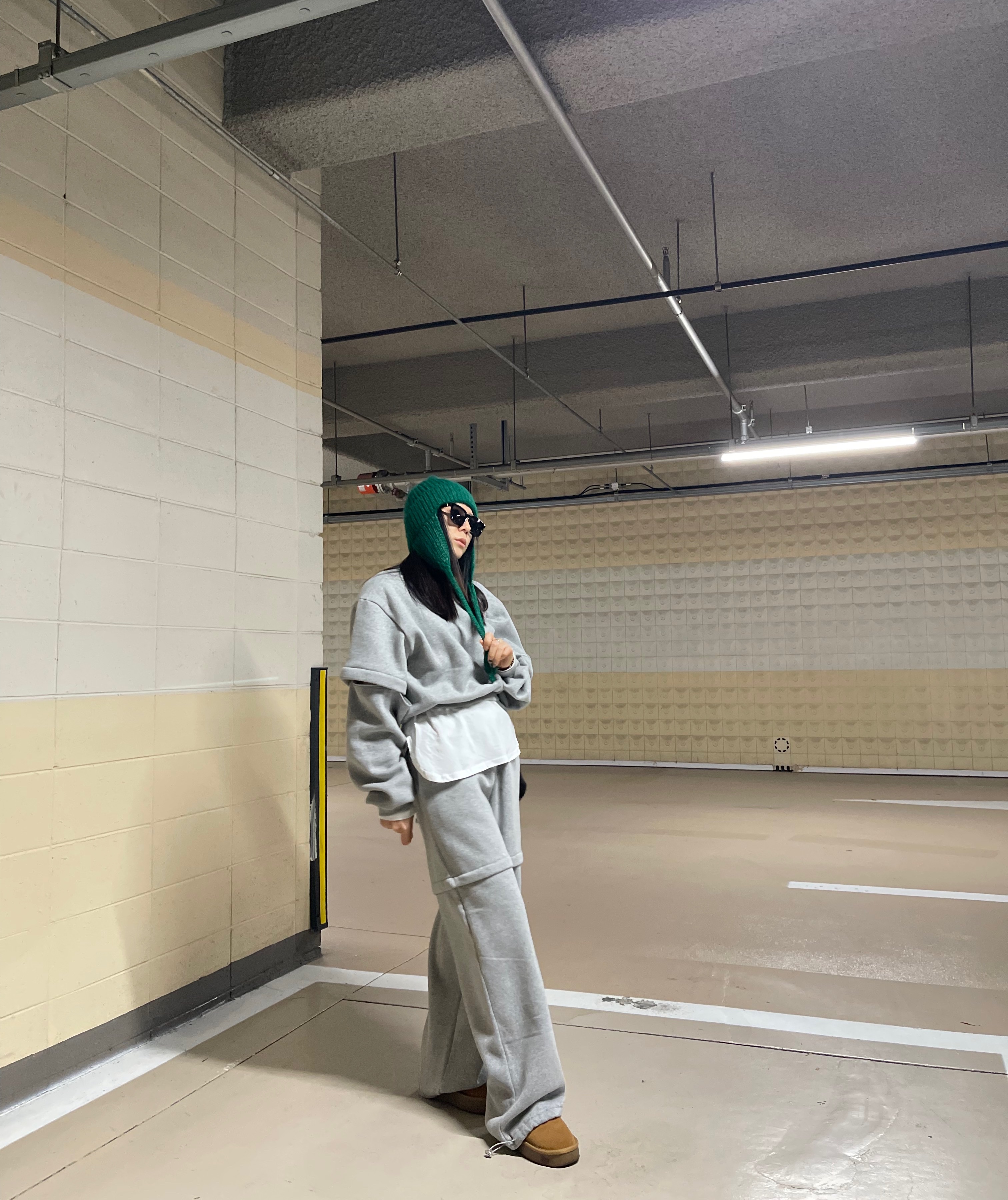 맵시 투앤디 지퍼 맨투맨 -2color-