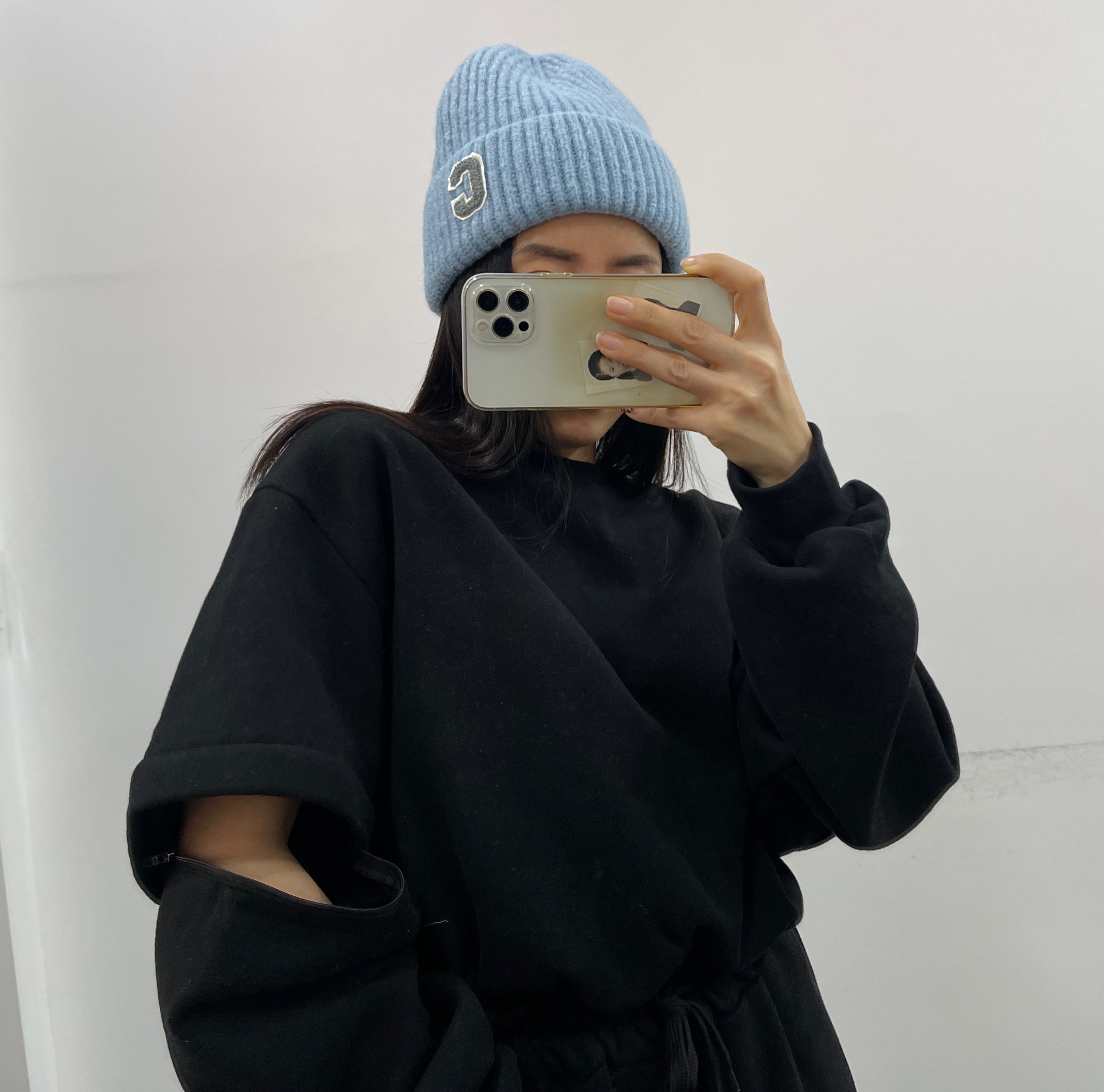 맵시 투앤디 지퍼 맨투맨 -2color-