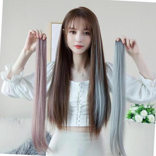 브릿지 부분가발 헤어피스 애쉬 포인트 브릿지 똑딱이