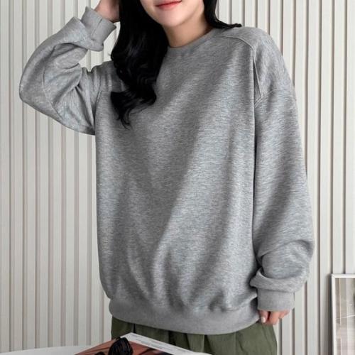 베이직 맨투맨 여성 절개 무지 티셔츠 나그랑 데일리