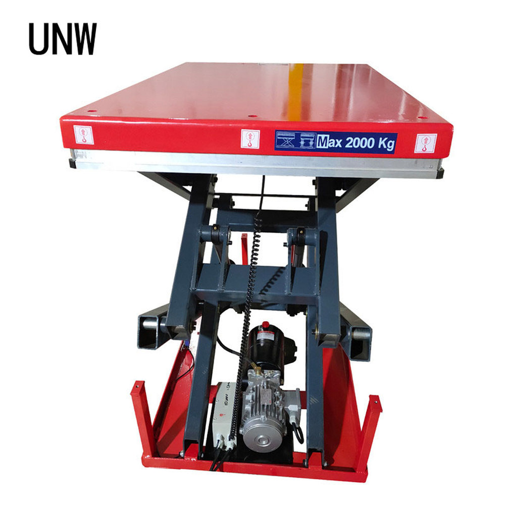 유압잭 리프팅 자동차 UNW 플랫폼 2200 유압 리프트 가위 전기 고정 도구 1000 4000KG