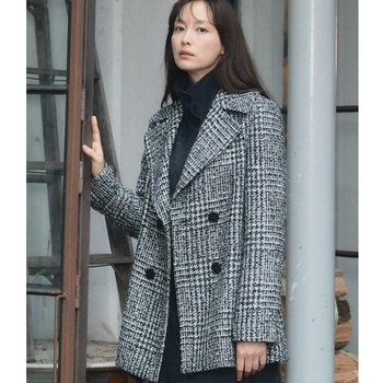 지스튜디오 런칭가129000원 20FW 트위드 피코트